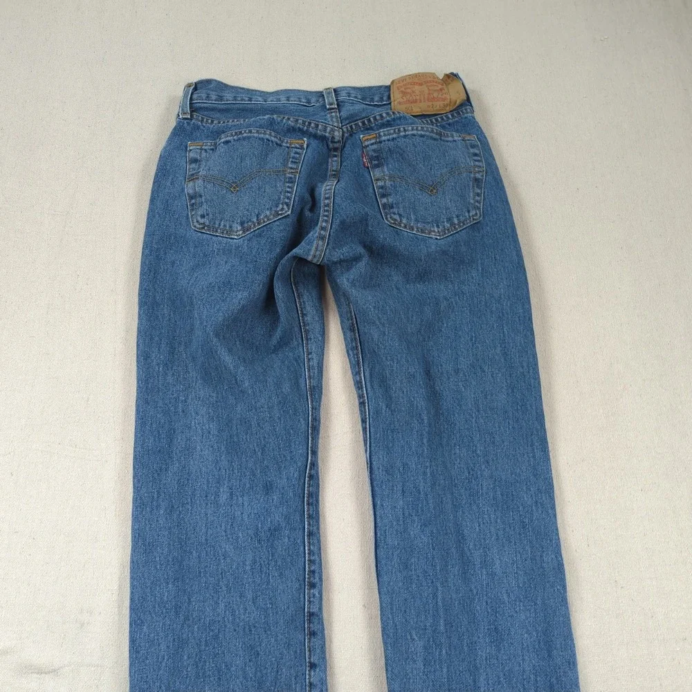 Levis 501 Jeans Mens 29x30 Blue Button Fly Casual Classic American Western